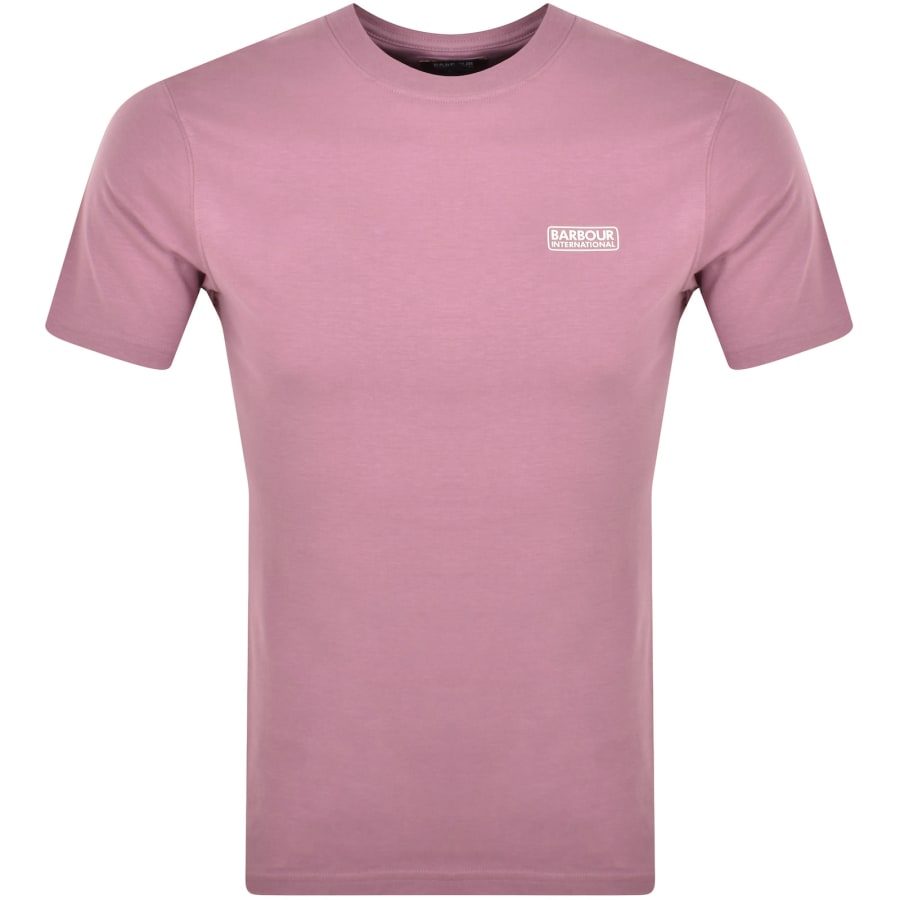 Barbour International Small Logo T Shirt Pink
